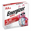 Energizer MAX AA Alkaline Batteries 1.5 V, 4PK E91PK